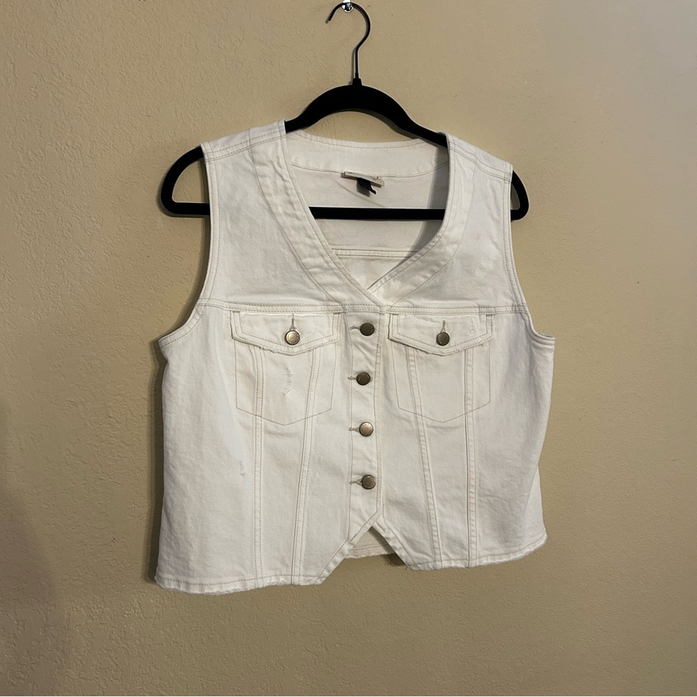 Universal Thread Cream Denim Vest